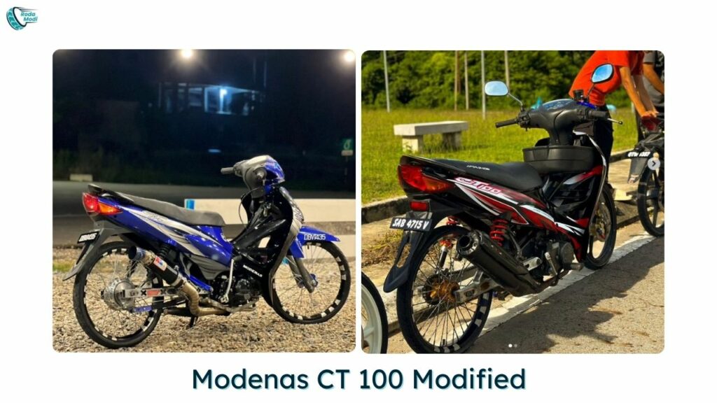 Modenas CT 100 Modified Rim dan Tayar